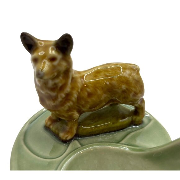Vintage WADE England CORGI Ornamental Dog Figurine Tobacco Pipe Rest Holder - Picture 3 of 6